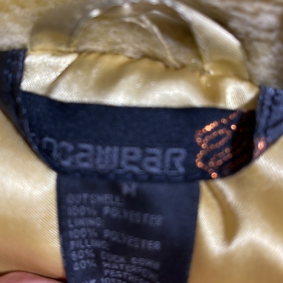 - VINTAGE ROCAWEAR GOLD PUFFER JACKET M - Picture 12 of 13